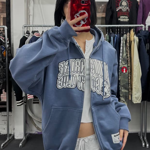 빌리어네어 보이즈 클럽 아치로고 후드집업