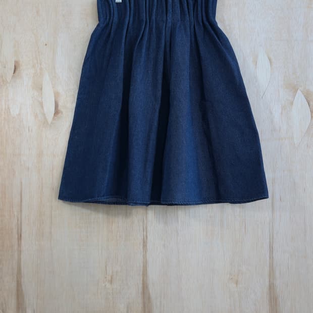 Ray Cassin 미니 데님 밴딩 스커트 진청