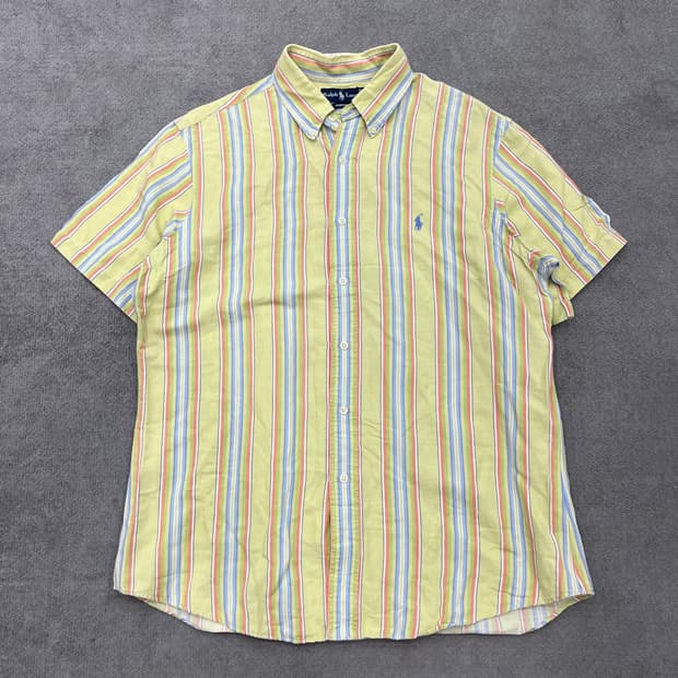 L 폴로 랄프로렌 스트라이트 반팔 셔츠