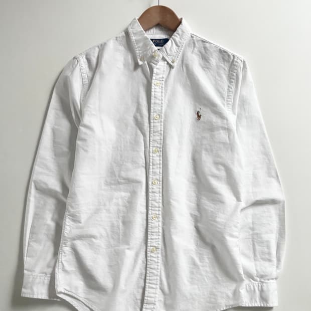 Polo 폴로 랄프로렌 QR신형 멀티컬러포니 화이트 옥스포드 셔츠