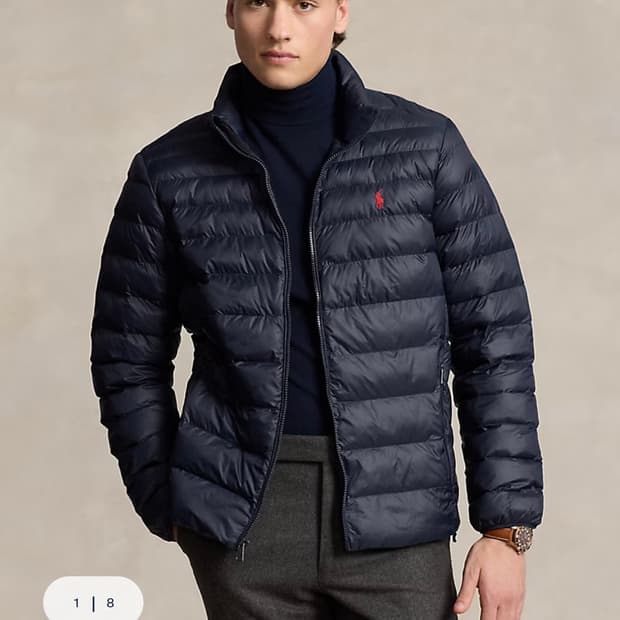 폴로 랄프로렌 경량패딩 네이비