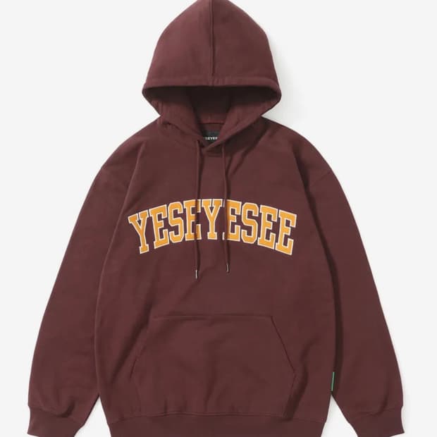 예스아이씨 후드티 후디 후드집업 후드 버건디 겨울옷