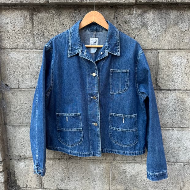 80~90s lee 덩가리 빈티지 숏기장 신치백 데님 초어 자켓