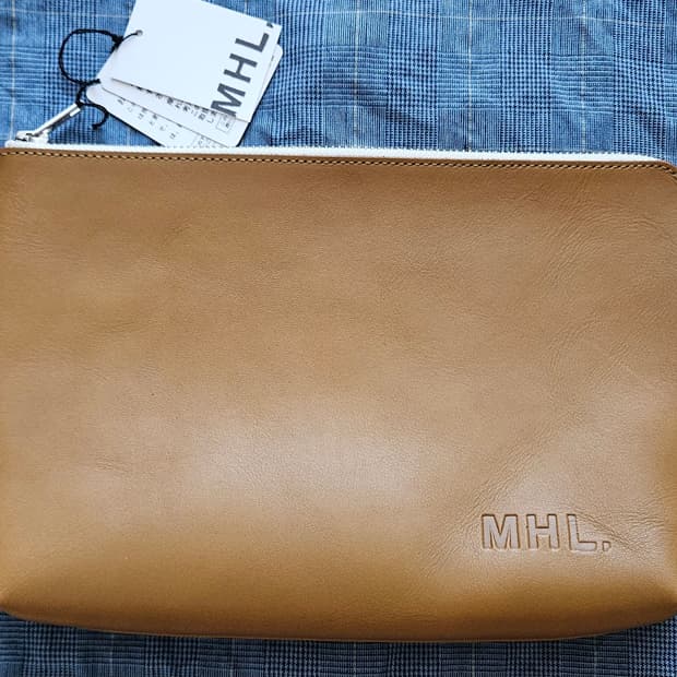 MHL 마가렛호웰 가죽 파우치 L 새상품