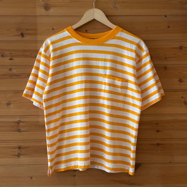 [M] Liz sport yellow stripe T-shirt