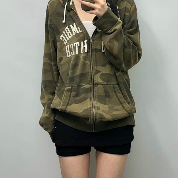 아베크롬비 y2k 와투케 카모 후드집업