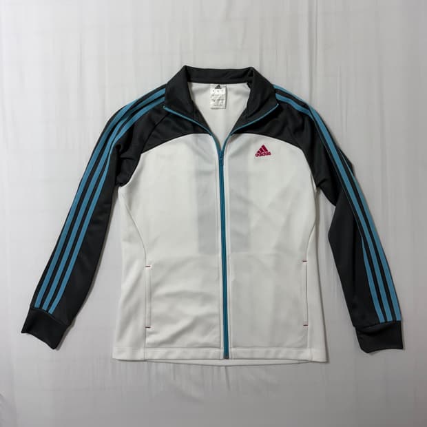 일본 빈티지 아디다스 민트 그레이 핑크 져지