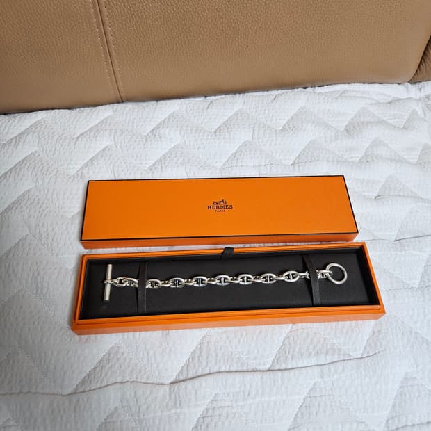 에르메스 샹달 브레이슬릿 팔찌 실버