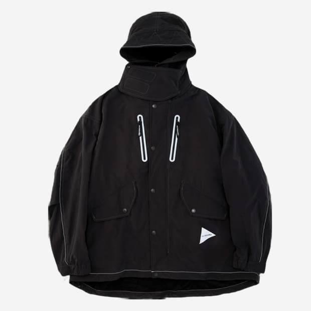 [L/XL] 앤드원더 피쉬테일 옥타 코트 블랙