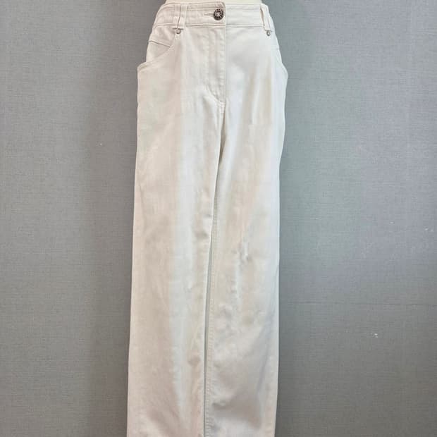 타임 화이트진 청바지