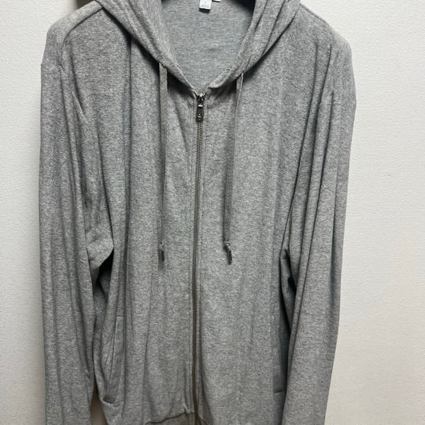 Sunspel 썬스펠 그레이 타월링 트레이닝 후드 집업&쇼츠 셋업 판매