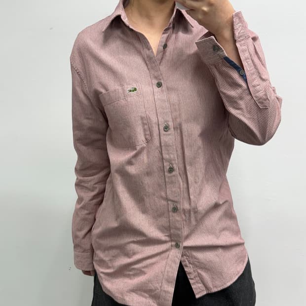 [M] 라코스테 스트라이프 셔츠