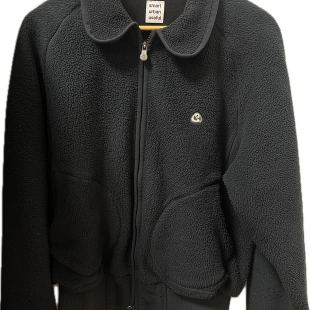 코이세이오 스마트어반유즈풀 라운드 칼라 플리스 재킷 네이비