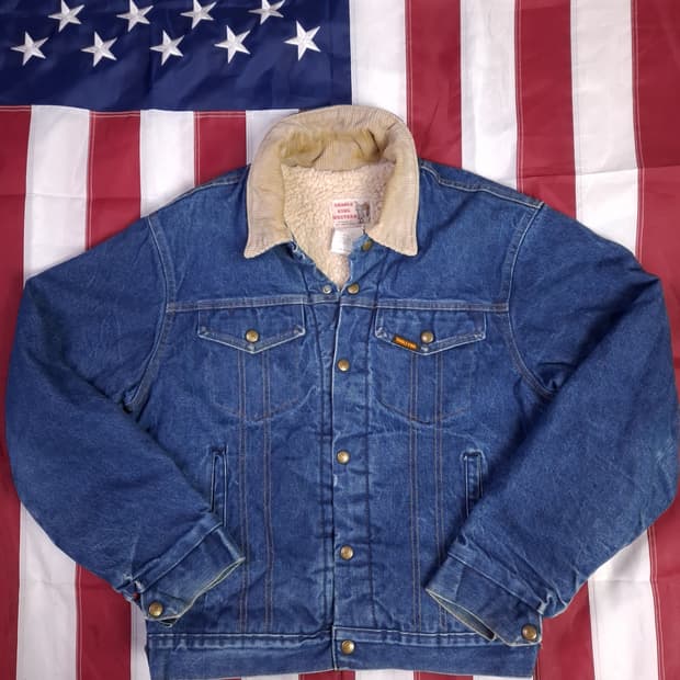 오리지날 80's SADDLE KING WESTERN 데님 쉐르파 자켓