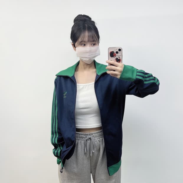 아디다스 유로파 트랙탑 져지 네이비 그린
