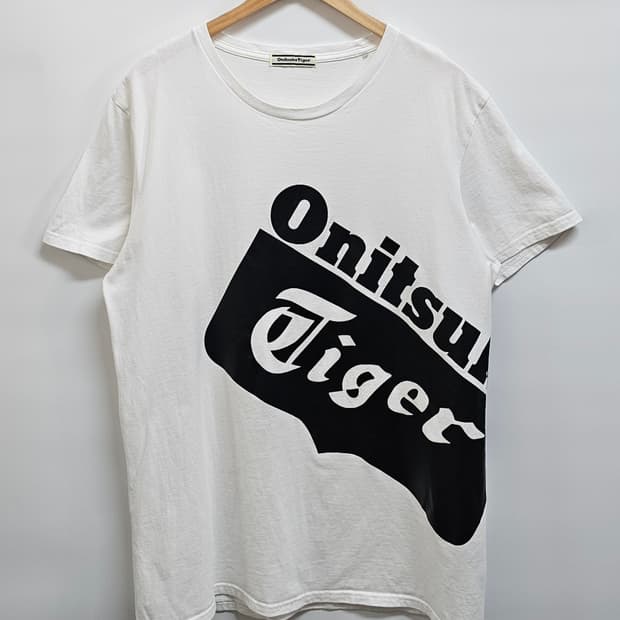 오니츠카타이거 빅로고 반팔티셔츠 XL
