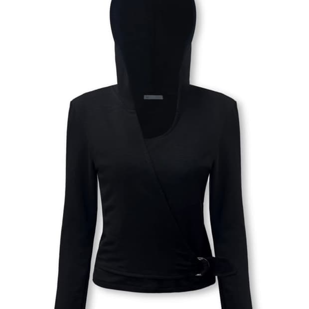 0104 BELTED WRAP HOODIE 공일공사 벨티드 랩 후디
