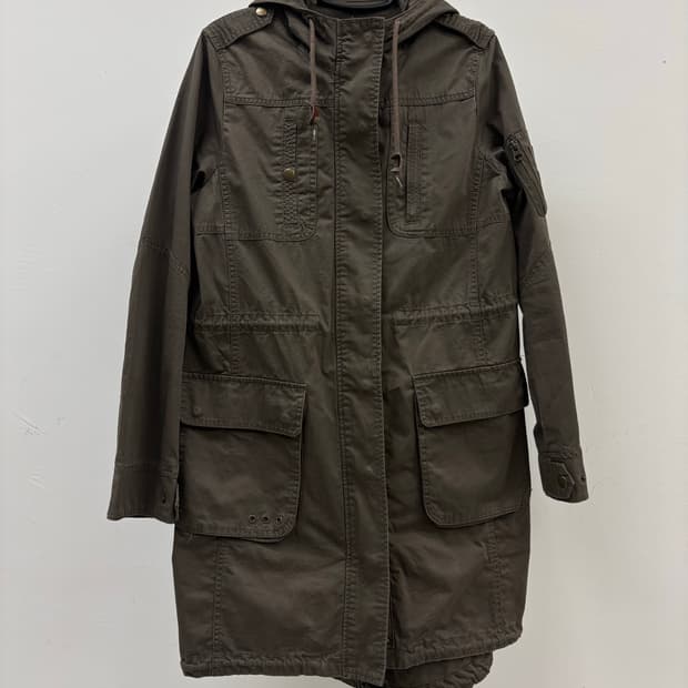 빈티지 카키 야상 자켓