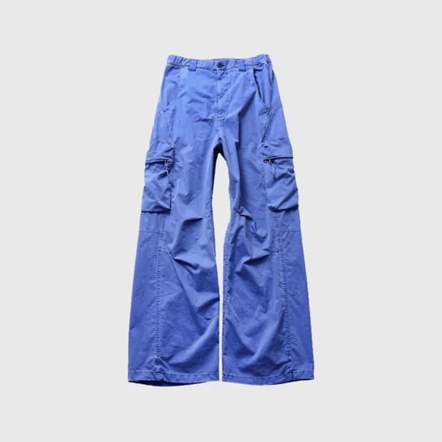 999휴머니티 어드벤처 다이드 카고 팬츠 (다즐링 라이트 블루)