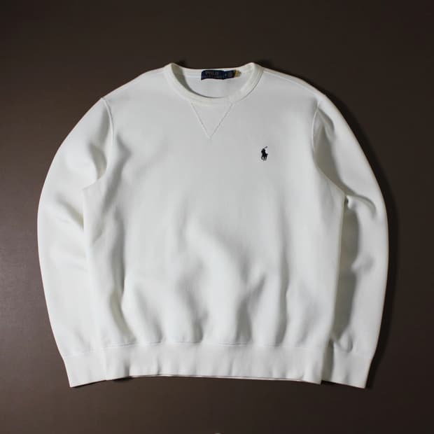 Polo 폴로 랄프로렌 신형 화이트 맨투맨 (QR)