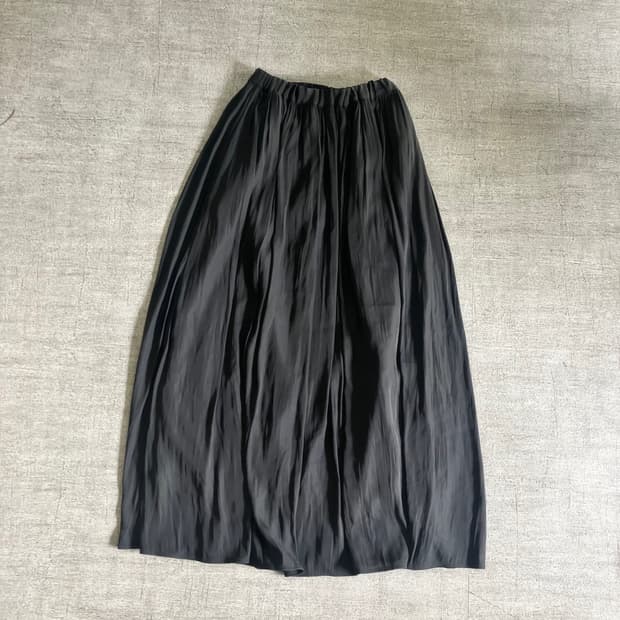 일본빈티지 Glacier 하구미모리걸 할메카지 밴딩 롱플리트스커트