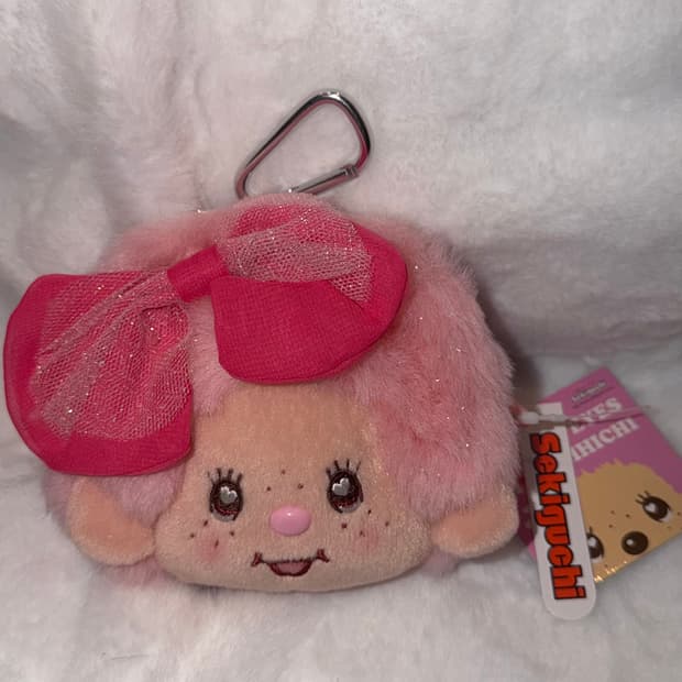 몬치치 하트아이즈 릴패스 파우치 키링