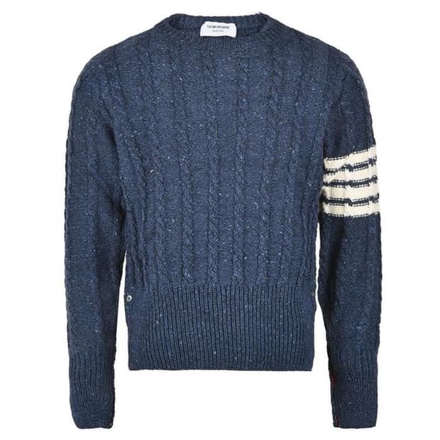 톰브라운 도네갈 케이블 니트