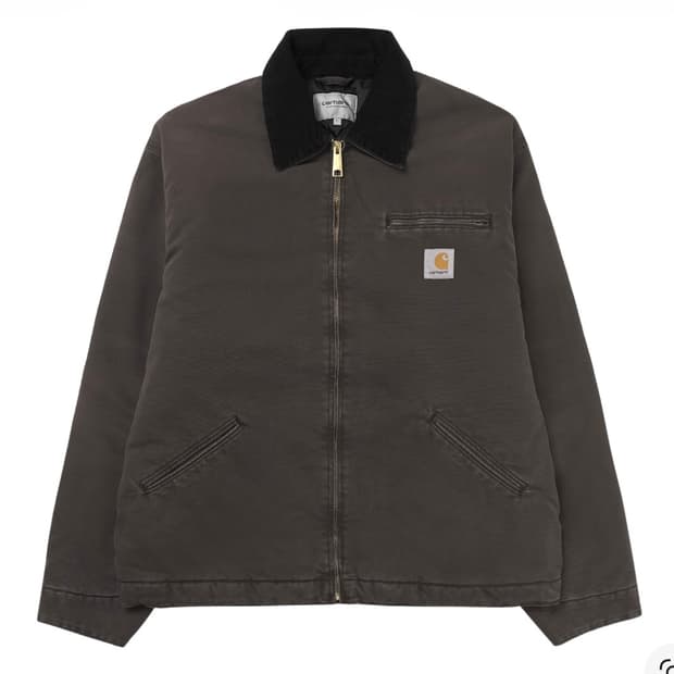 칼하트 WIP OG 디트로이트 자켓 토바코 블랙 s