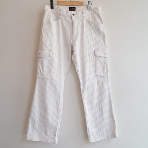 LOUIS CHAVLON 스트라이프 패턴 카고팬츠 (31인치)