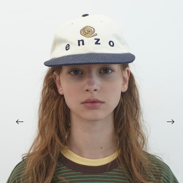 엔조블루스 에디 로고 블록 캡