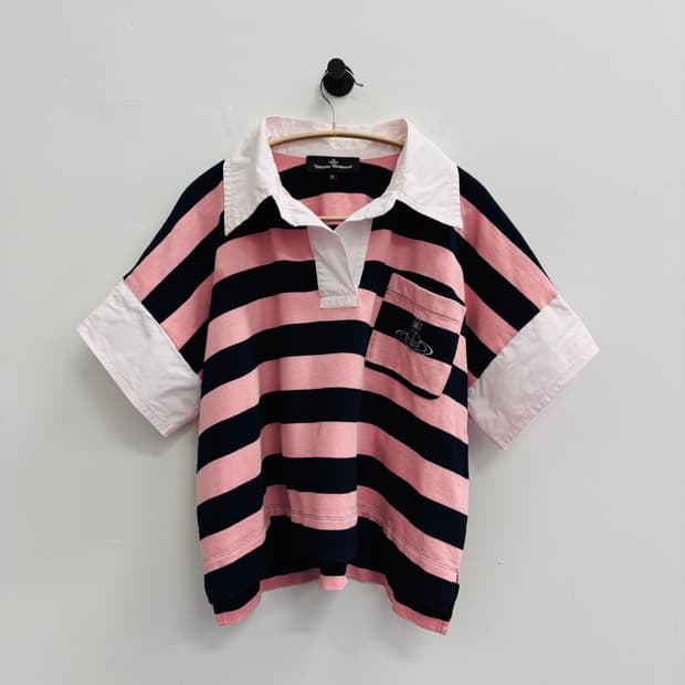 비비안 웨스트우드 스트라이프 럭비 셔츠