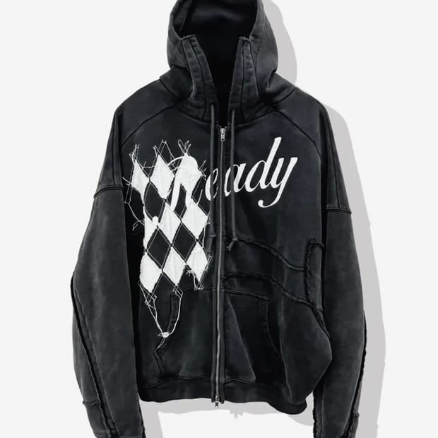 cord 다이아 패치 후드집업 코드