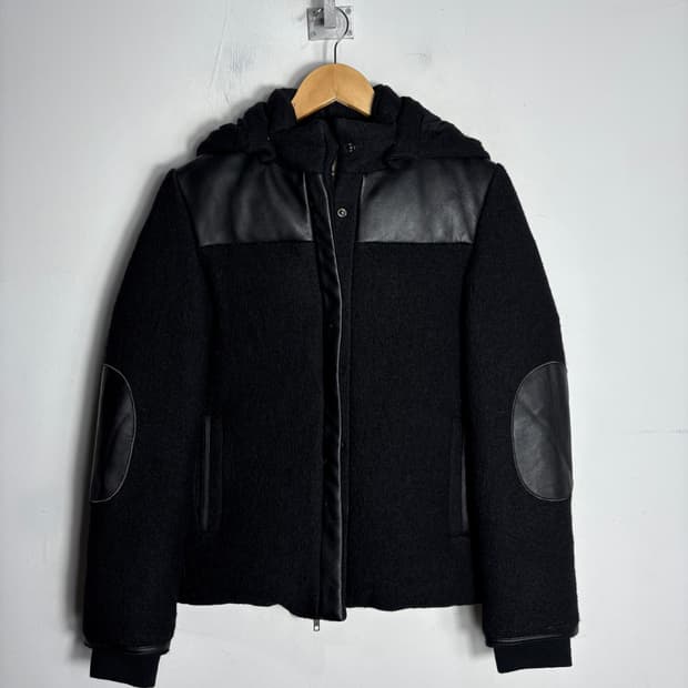 Athe 울 후드 패딩