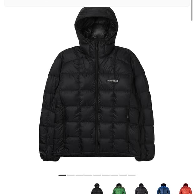 몽벨 슈페리어 다운 파카 블랙 L