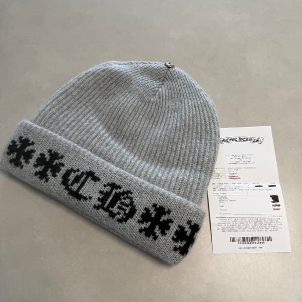 [새상품] 크롬하츠 빅대디 비니 그레이