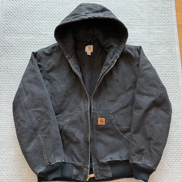 [M] 칼하트 j130 샌드스톤 덕 액티브 자켓 블랙