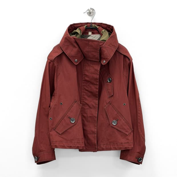 버버리 브릿 후디드 숏 야상 자켓