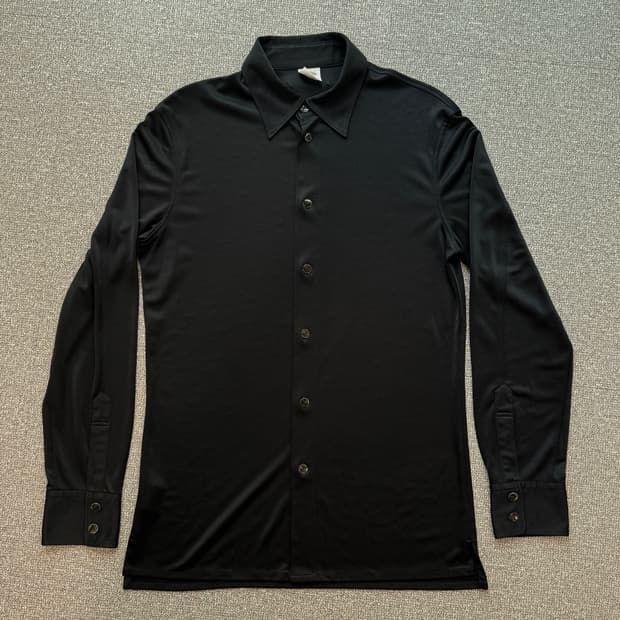 장폴고티에 옴므 아카이브 블랙 폴리 셔츠 M 