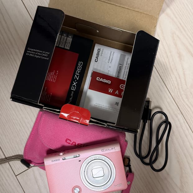 초 희귀 카시오 casio exilim ex-zr65 핑크 판매합니다 