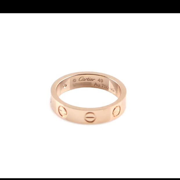 까르띠에 러브링 다이아 로즈골드 49호