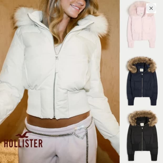 홀리스터 푸퍼 패딩 자켓 s사이즈 블랙 구합니다!