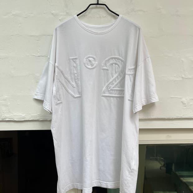 N21 화이트 반팔 티셔츠 OS/F