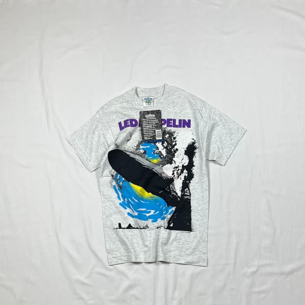 데드스탁 90‘s 90년도 레드제플린 락밴드 반팔티