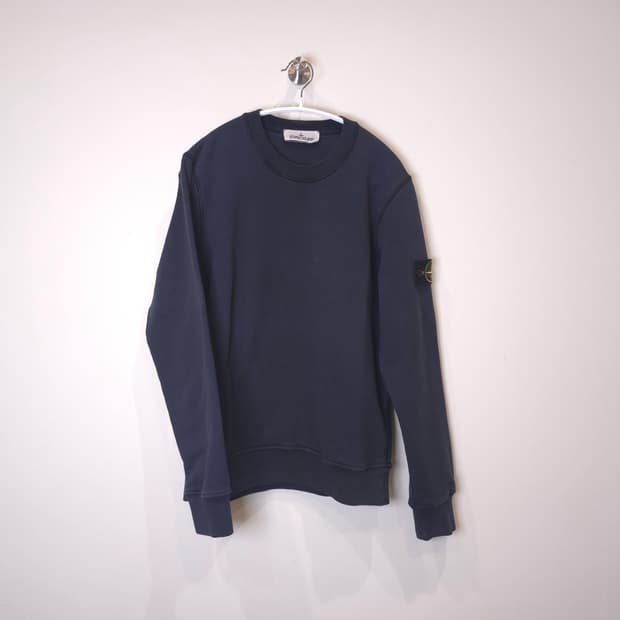 [중고/정품] 스톤아일랜드 와펜 패치 맨투맨 S