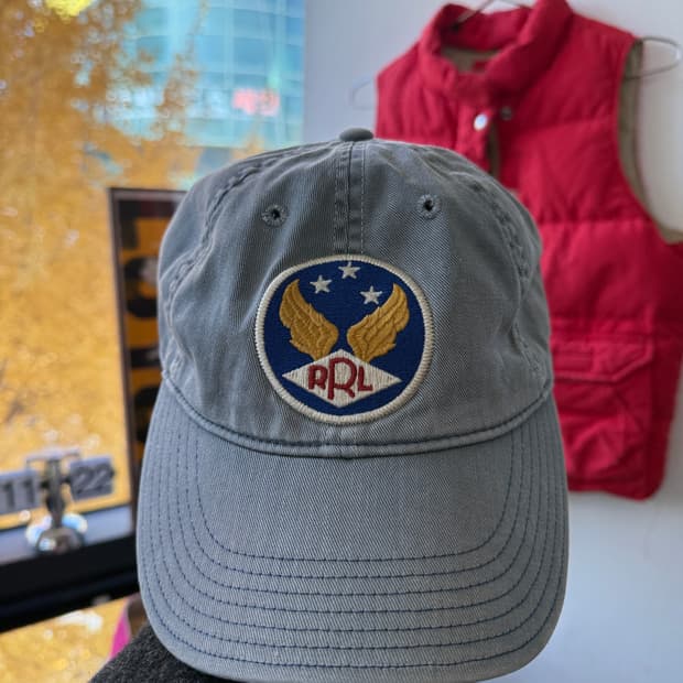 RRL 가먼트 다이 트윌 볼캡 OS