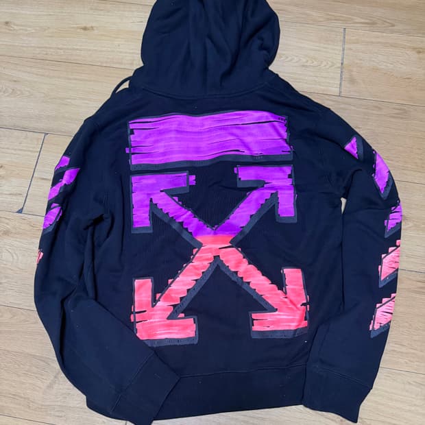 오프화이트 후드집업