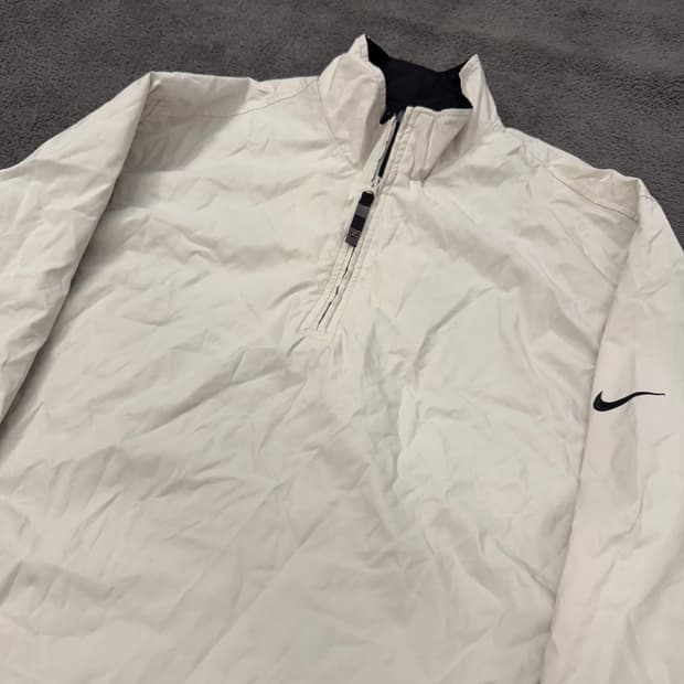 [ 정품/L ] 00s 나이키 올드스쿨 사이드 스우시 우븐 아노락 웜업