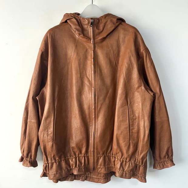로보 ROBO 이태리 레더 후드 자켓