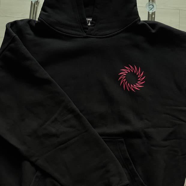 Uvu 트레이닝클럽 후드 블랙/핑크 M