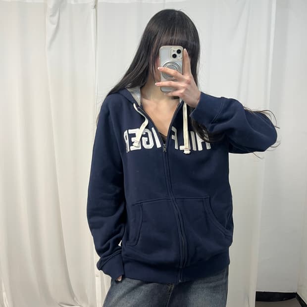 Tommy Hilfiger Navy Hood Zip-up